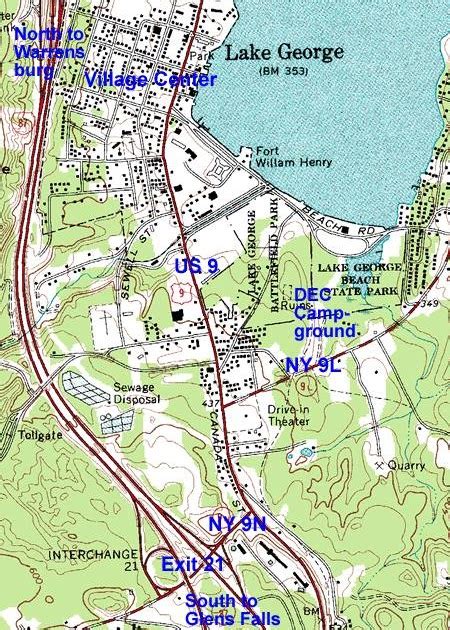 Lake George Village Map