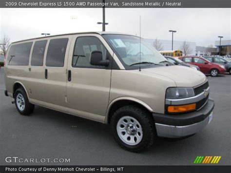 Sandstone Metallic 2009 Chevrolet Express Ls 1500 Awd Passenger Van