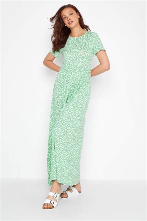 Lts Tall Womens Green Ditsy Floral Maxi Dress Long Tall Sally