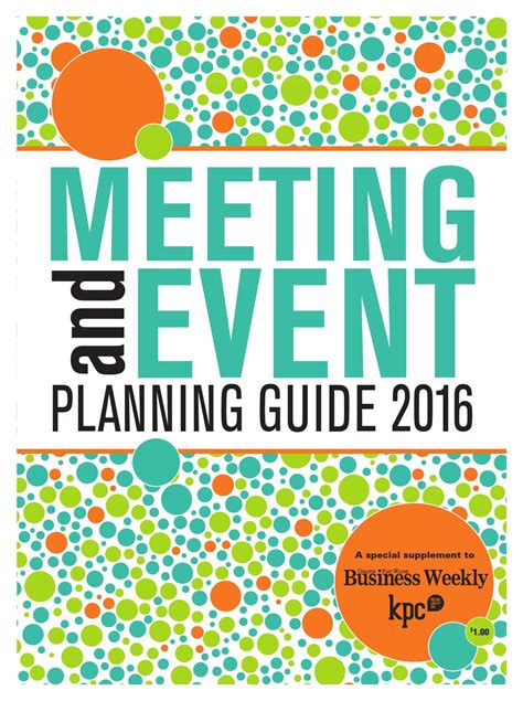 Meeting And Event Planning Guide 2016 By Kpc Media Group Issuu