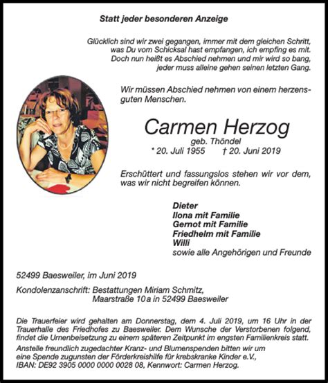 Carmen Herzog Telegraph