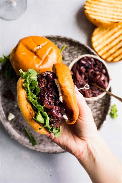 Red Wine Lamb Burgers Are Perfect For Grilling Season Topped With