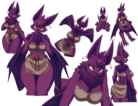 female anthro bat