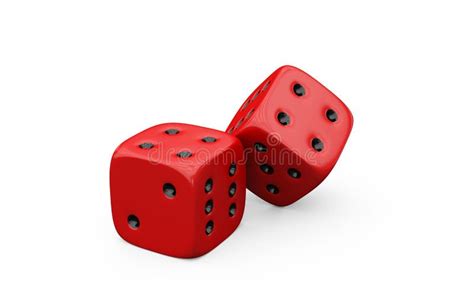 3d Illustration Of Two Red Dice Stock Illustration Illustration Of