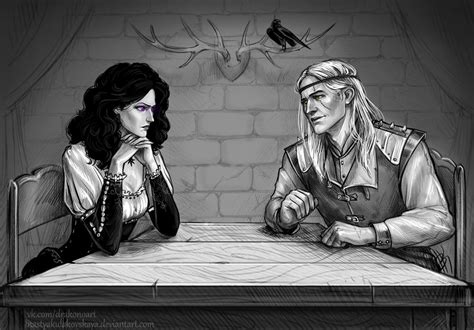 Yennefer And Geralt By NastyaSkaya On DeviantArt The Witcher Books