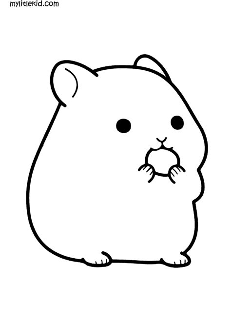 Desenho Para Colorir Hamster Imprimir
