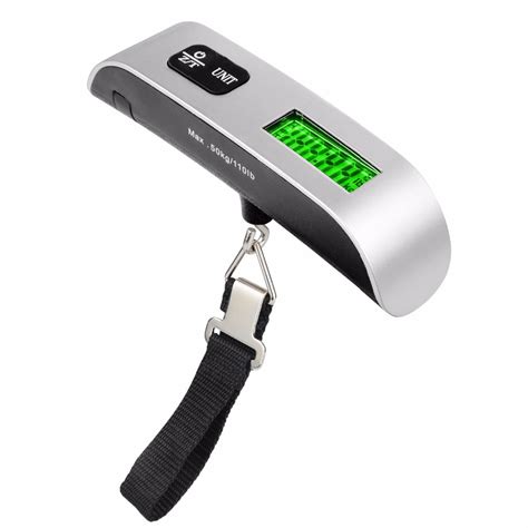 Hostweigh Portable Luggage Scale 50kg Hand Held Lcd Electronic Luggage