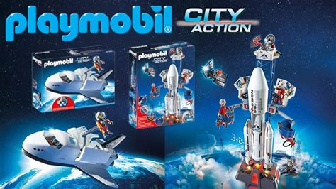 Playmobil City Action Space 2 Part Set 6195 6196 Space Rocket With Base