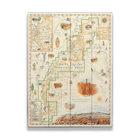 Bryce Canyon National Park Xplorer Map Shop Vintage Maps