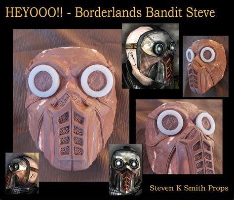 Wip Borderlands Bandit Steve Mask Sculpt By Sksprops On Deviantart