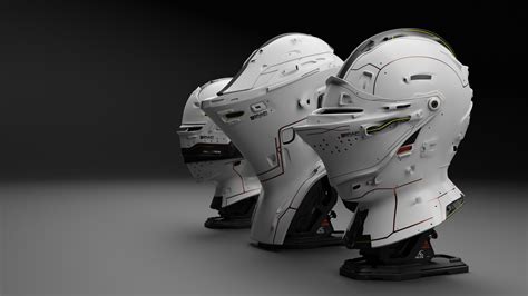 Artstation Sci Fi Helmet Concept Design