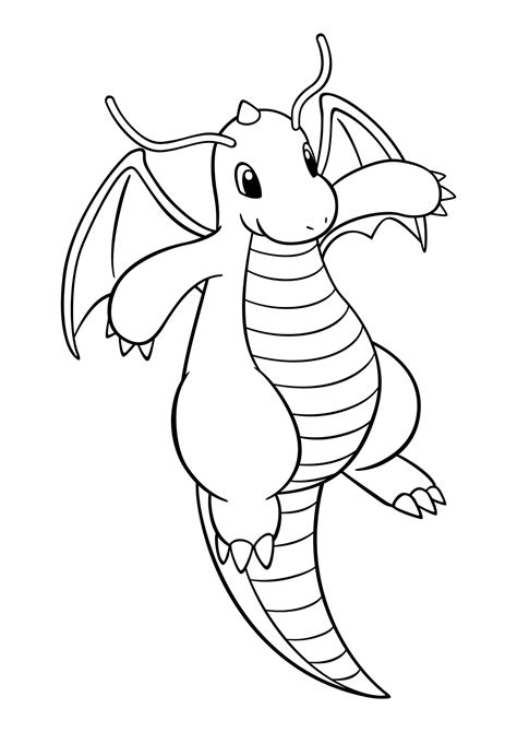 Dragonite Para Colorir