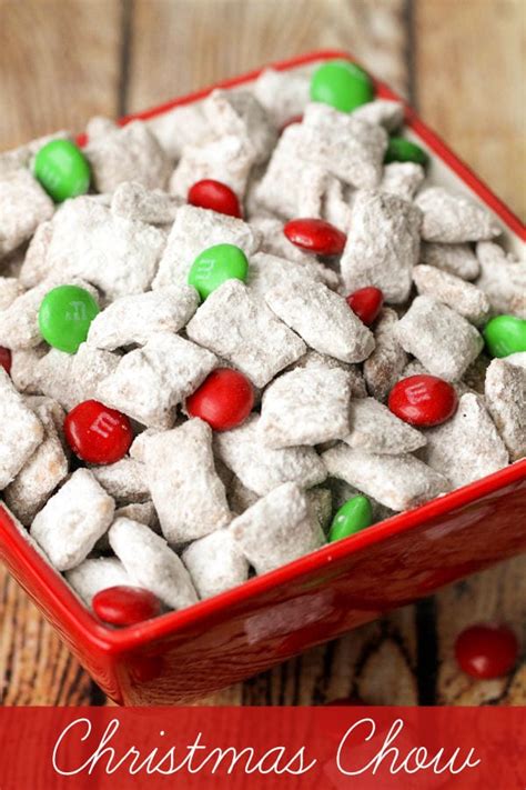 We just made a huge batch in our kitchen, and the there's something about rice chex that makes it kind of perfect for puppy chow. Christmas Chow