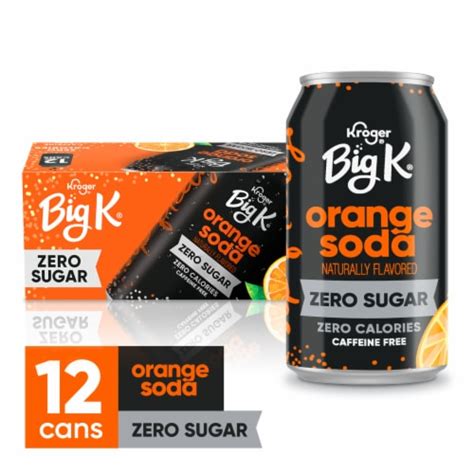 Big K® Orange Zero Sugar Soda Cans Limits May Apply 12 Cans 12 Fl Oz Dillons Food Stores