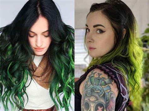 43 Unboring Styles With Green Hair Color 2023 Trends