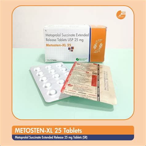 Metosten Xl 25 Tablet Metoprolol Succinate Extended Release Tablet Ip