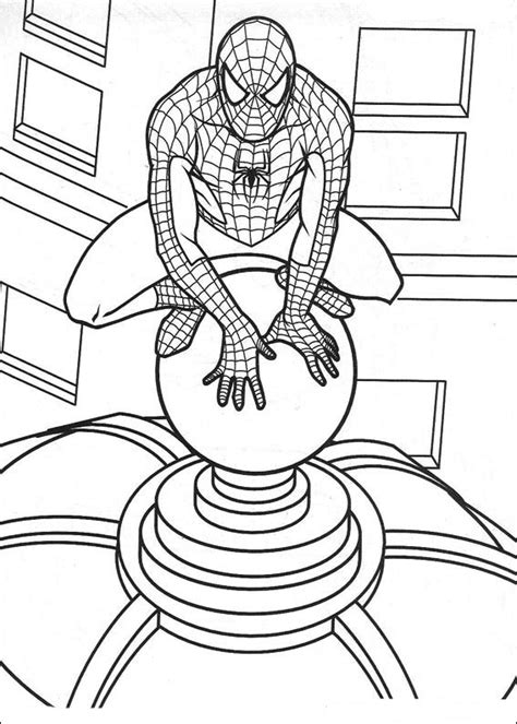 Spiderman Coloring Page Download For Free Print