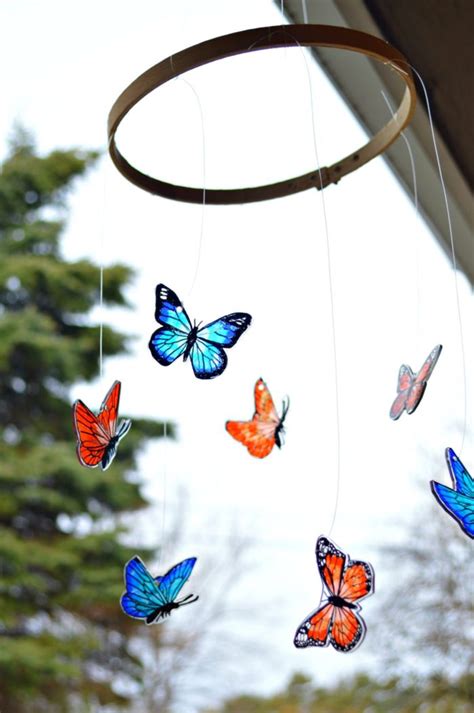 Beautiful Butterfly Mobile Mad In Crafts