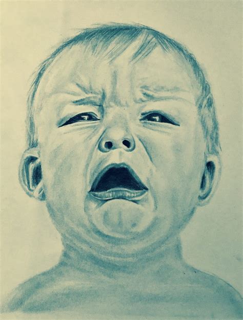 Crying Baby Art Starts For Kids