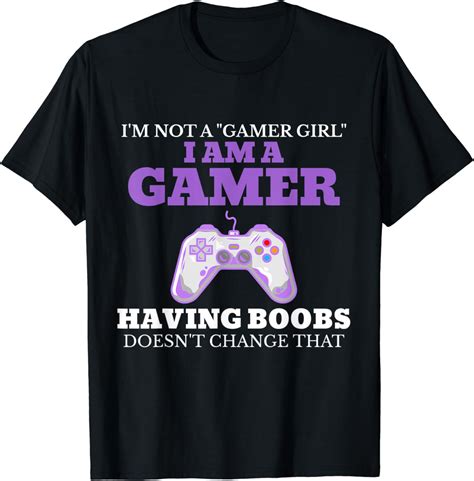 Funny Video Gamer T Gaming Lover Girl Ladies Gamer Girl