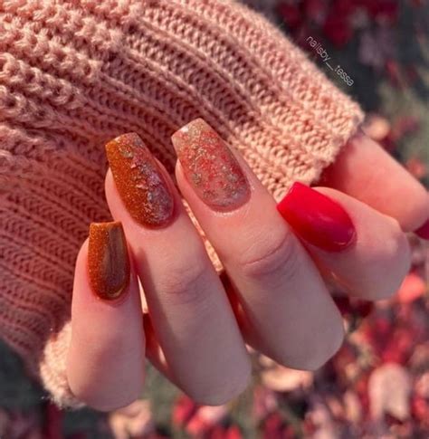30 Burnt Orange Nails To Complete Fall Inspired Looks