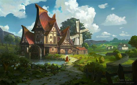 Fantasy Town Fantasy Homes Fantasy Castle Medieval Fantasy Fantasy