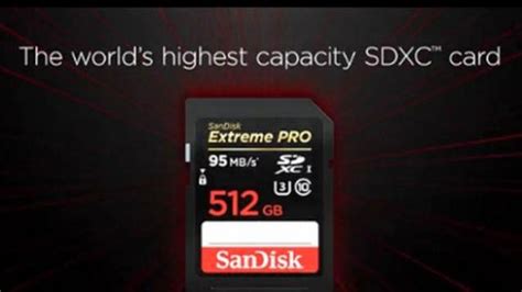Sandisk Announces 512gb Sd Card The Biggest In The World Techfoogle