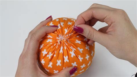 Diy Easy Fabric Pumpkin Made To Sew Pumpkin Fabric Crafts Fabric