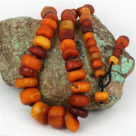 Large Old Real Amber Collection Amber Beads African Beads Beautiful Beads