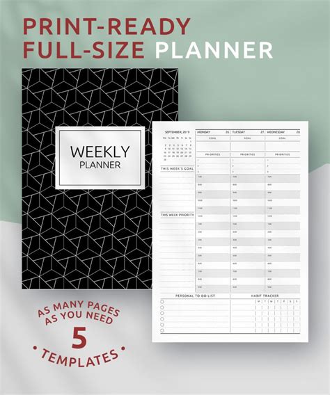 Download Printable Weekly Planner Original Style Pdf Weekly Planner