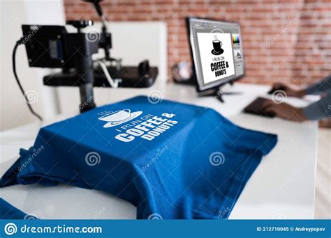 Heat Transfer T Shirt Printing Stock Image Image Of Caucasian Color