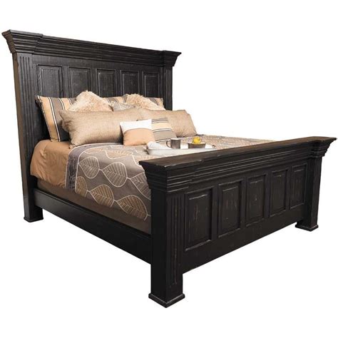 Night stand from the isabella collection item is crafted from select hardwoods and accented with oak veneers. Black Isabella King Bed in 2021 | King size bed frame ...