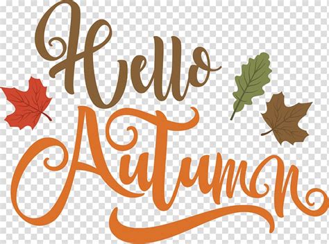 Free Download Hello Autumn Autumn Handwriting Computer File