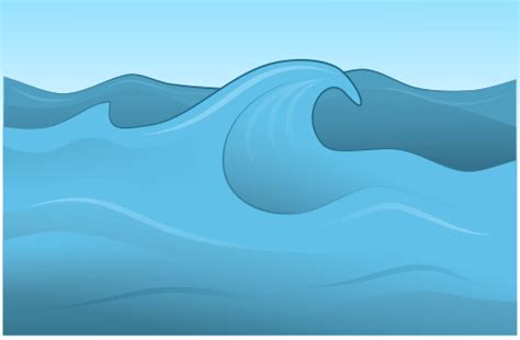 I will teach you how to draw waves and clouds in this chapter. Drawing a vector wave