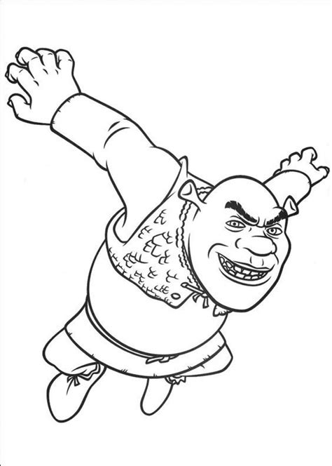 Coloring Pages Shrek Coloring Page For Kids