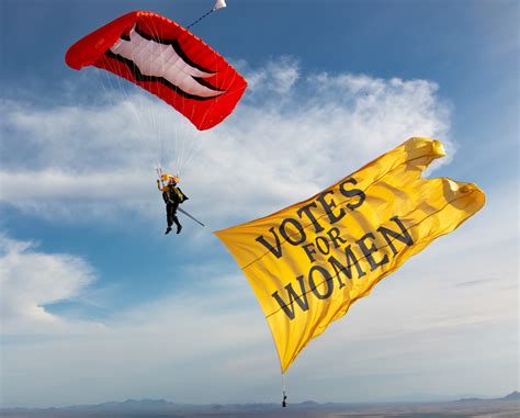 All Female Skydiving Team Celebrates Women By Tumbling To Earth At