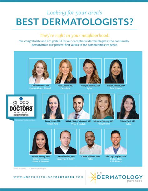 Texas Monthly Recognizes 12 Us Dermatology Partners Physicians Blog