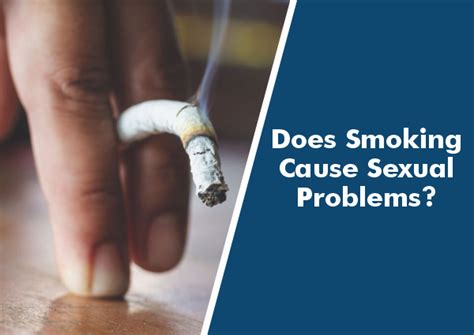 Does Smoking Cause Sexual Problems