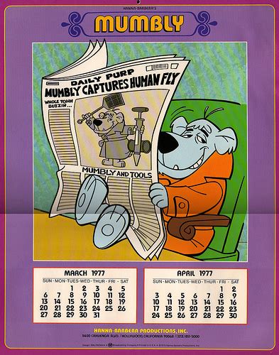 Flickriver Photoset Hanna Barbera Studio Calendars By Kerrytoonz