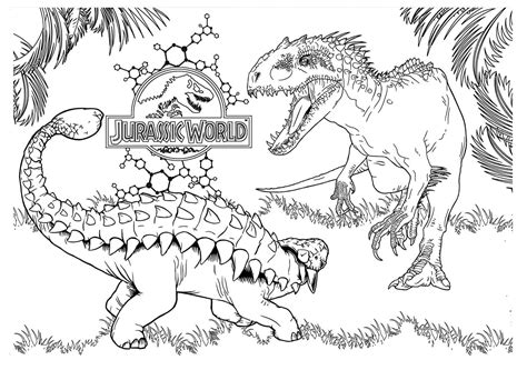 Jurassic World Dino Coloring Page