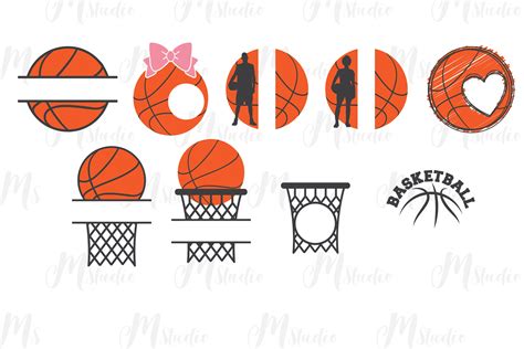 Basketball Monograms Svg 492799 Cut Files Design Bundles
