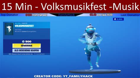 I love uploading fortnite battle royale songs/music for your entertainment. 15 Min - Volksmusikfest Musik - Fortnite - Emote - No ...