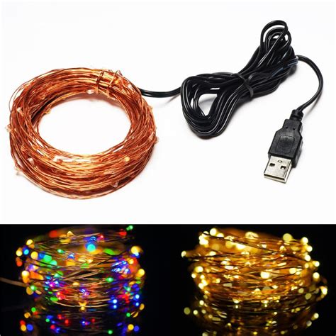 10m 33ft 100 Led Usb Outdoor Led Copper Wire String Lights Or Christmas