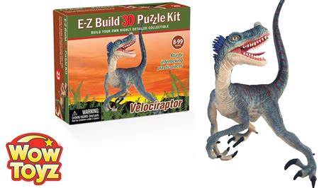 Wowtoyz Velociraptor E Z Build 3d Puzzle Kit Youtube