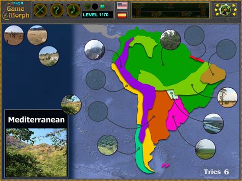 South America Biomes Puzzle Geography Learning Game