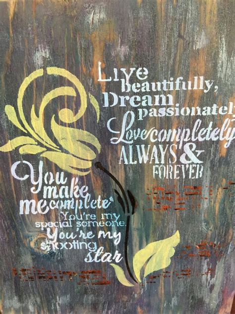 Live Beautifully Dream Passionately Love By Trendywoodsigns