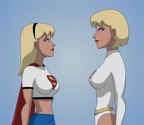 Supergirl And Galatea From Justice League Unlimited By Hallgarth In