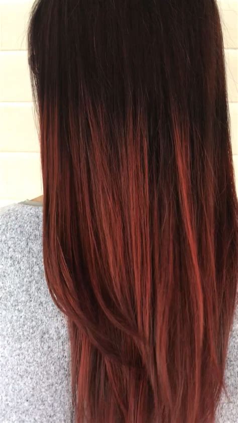 Dimensional Red Haircolor Dark Red Hair Color Goals Burgundy Balayage