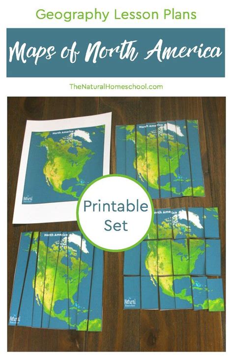 Geography Lesson Plans Printable Maps Of North America For Kids The