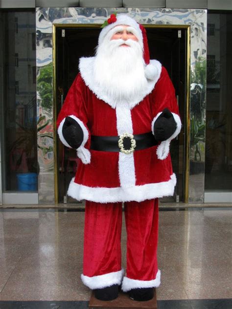Vickerman Huge Life Size Decorative Plush Santa Claus Sitting Or